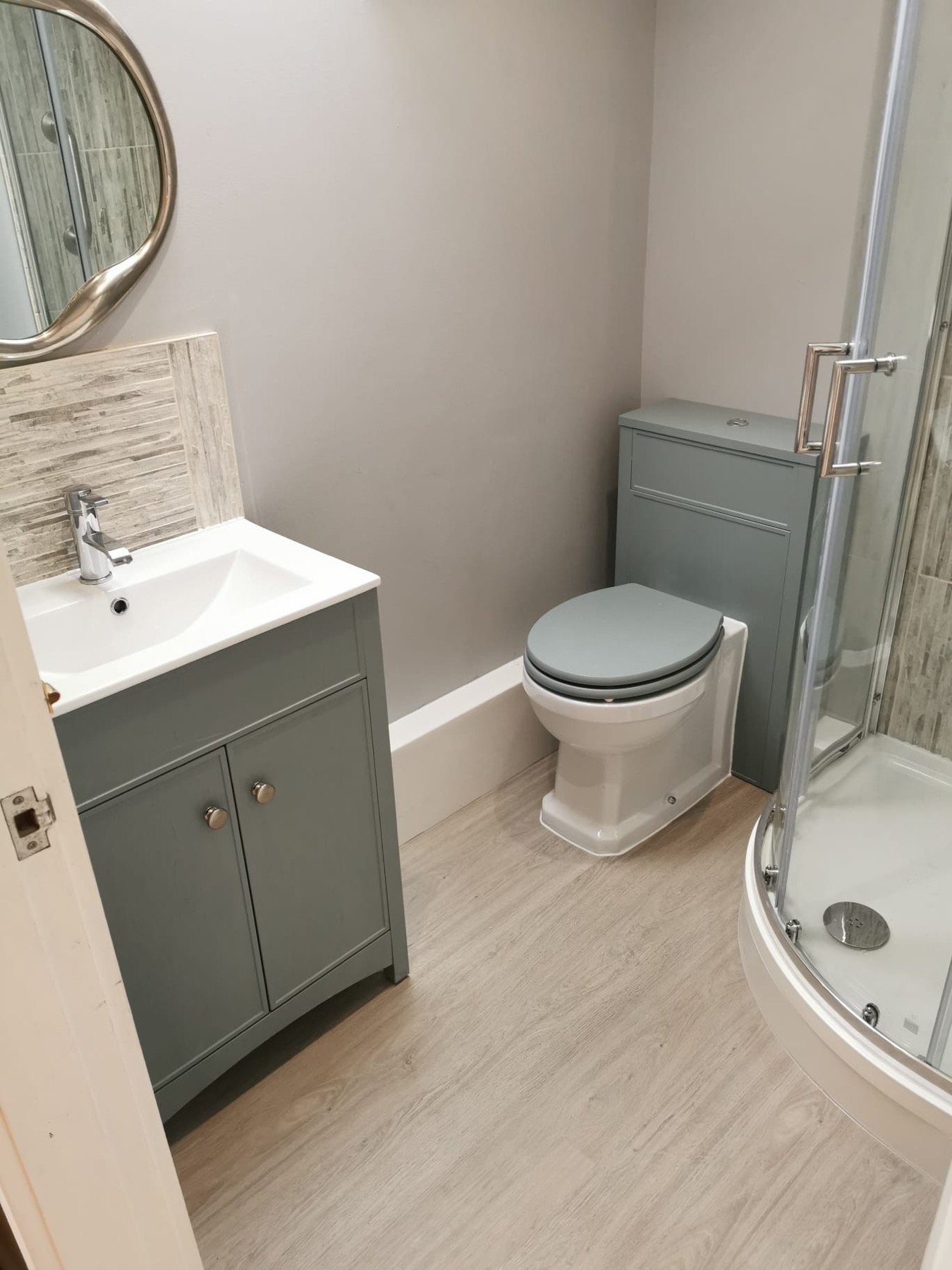 Sage Green Shower Room